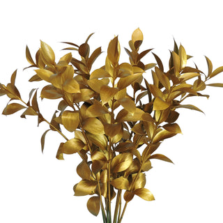 Gold Painted Ruscus