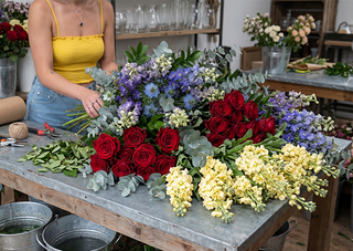 Farm-fresh bulk flowers ready for a wedding or event, ordered wholesale online from Bloomingmore