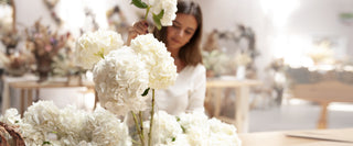 Fresh farm-direct hydrangeas in white and blue tones, perfect for weddings, events, and DIY arrangements