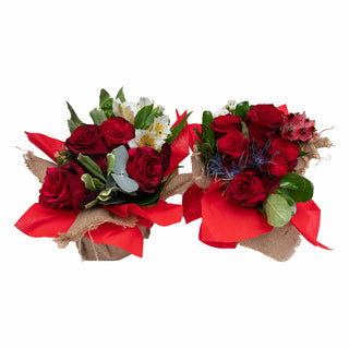 Bouqueto Red - pack 12 Red flowers - fresh-cut flowers by Bloomingmore - perfect for gifting or decoration