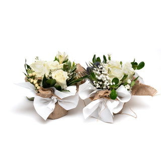 Bouqueto White - pack 12 White flowers - fresh-cut flowers by Bloomingmore - perfect for gifting or decoration