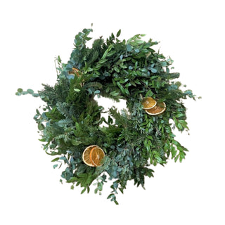 Elves On the Sleigh Wreath 18 in