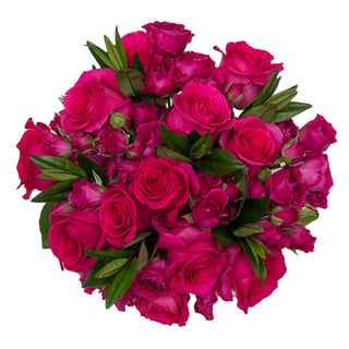 Luxe Blossom Bouquet - Hot Pink Pink flowers - fresh-cut flowers by Bloomingmore - ideal for weddings and floral events