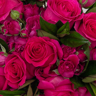 Luxe Blossom Bouquet - Hot Pink Pink flowers - fresh-cut flowers by Bloomingmore - ideal for weddings and floral events