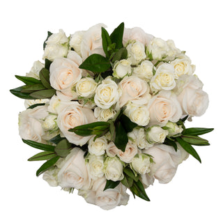 Luxe Blossom Bouquet White flowers - fresh-cut flowers by Bloomingmore - ideal for weddings and floral events