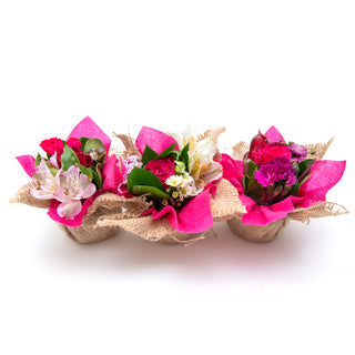 Mini Bouqueto Hot Pink - pack 20 Pink flowers - fresh-cut flowers by Bloomingmore - perfect for gifting or decoration