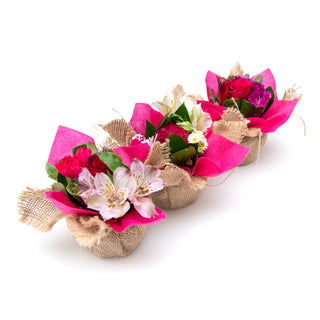 Mini Bouqueto Hot Pink - pack 20 Pink flowers - fresh-cut flowers by Bloomingmore - perfect for gifting or decoration