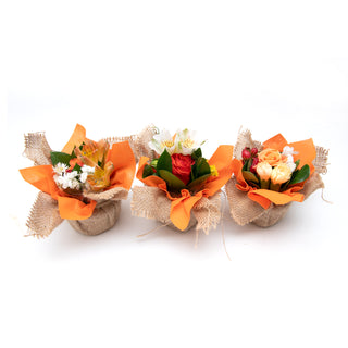 Mini Bouqueto Orange - pack 20 Orange flowers - fresh-cut flowers by Bloomingmore - perfect for gifting or decoration
