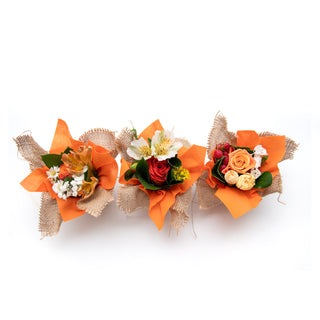 Mini Bouqueto Orange - pack 20 Orange flowers - fresh-cut flowers by Bloomingmore - perfect for gifting or decoration