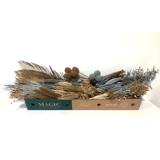 Monochromatic Box Christmas Silver Green flowers - fresh-cut flowers by Bloomingmore - ideal for weddings and floral events