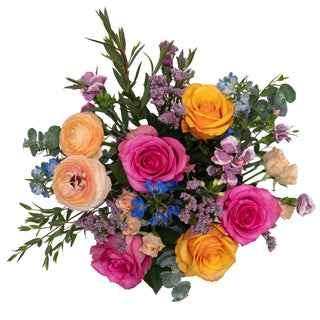Sunset Blooms Bouquet Sunset flowers - fresh-cut flowers by Bloomingmore - perfect for gifting or decoration