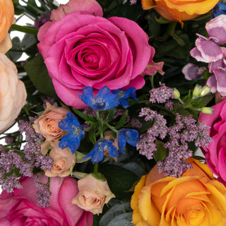 Sunset Blooms Bouquet Sunset flowers - fresh-cut flowers by Bloomingmore - perfect for gifting or decoration