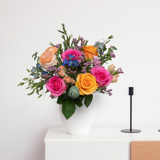 Sunset Blooms Bouquet Sunset flowers - fresh-cut flowers by Bloomingmore - perfect for gifting or decoration