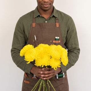 Yellow Natural Football Mums