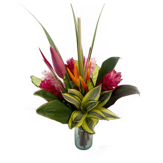 Tropical flowers mixed bouquet