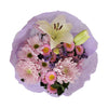 llavender, lilac, white flowers bouquet