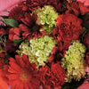Gerberas, carnations and hydrangeas floral arrangement