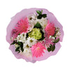 pink, white, green flowers bouquet