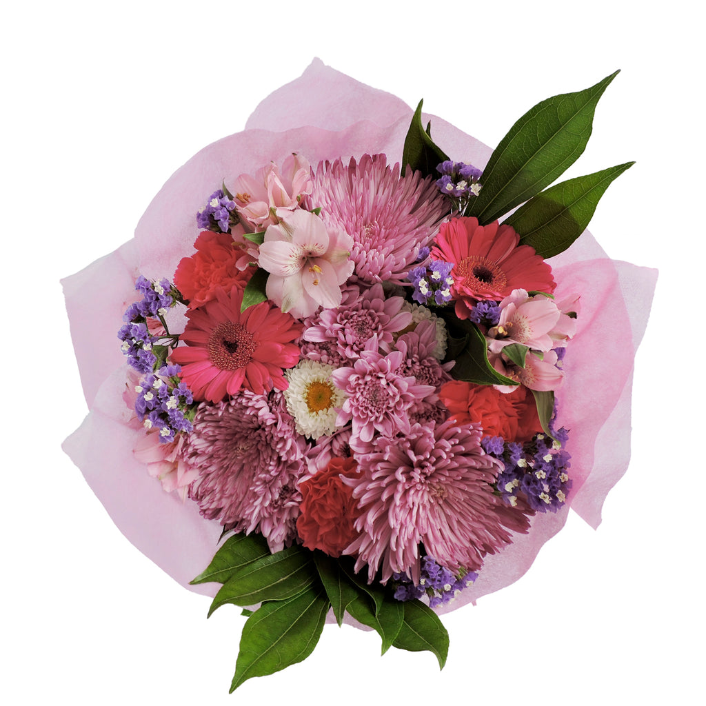 Purple, pink and lavender flowers bouquet