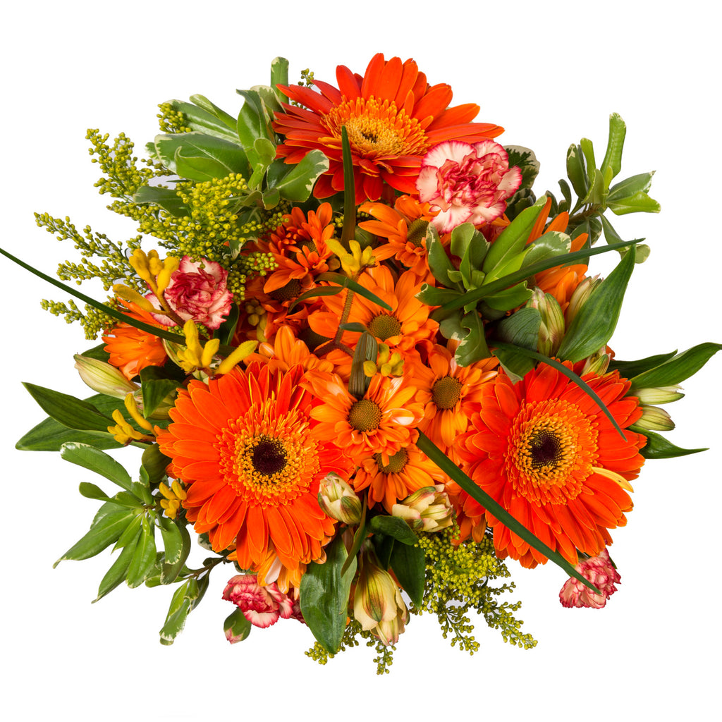 Orange and yellow flowers bouquet