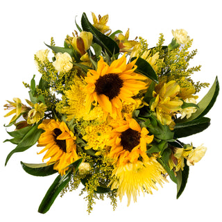 sunflowers alstroemerias bouquet