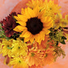 Sunflower and daisies flower mixed bouquet