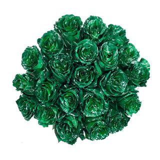 Green Confetti Painted Roses