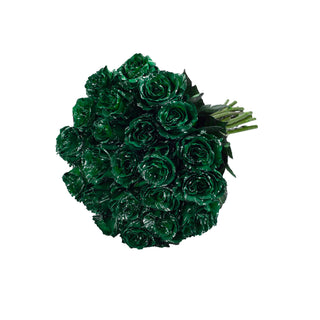Green Confetti Painted Roses