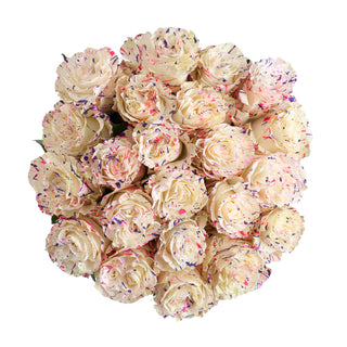 Ice Cream Confetti Painted Roses