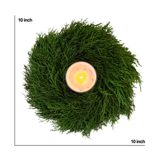 Cedar Candle Ring Green flowers - fresh-cut flowers by Bloomingmore - perfect for gifting or decoration