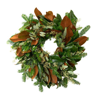 Classy Christmas Wreath and Garland Combo Green flowers - fresh-cut flowers by Bloomingmore - perfect for gifting or decoration