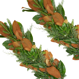 Country Christmas Garland Green flowers - fresh-cut flowers by Bloomingmore - perfect for gifting or decoration
