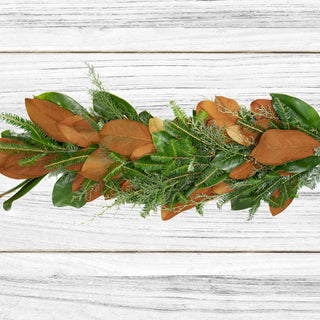 Country Christmas Garland Green flowers - fresh-cut flowers by Bloomingmore - perfect for gifting or decoration