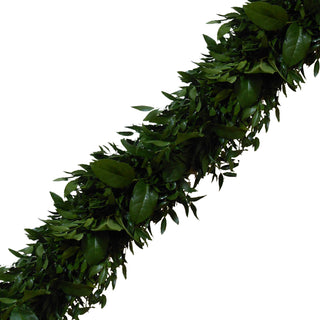 Fresh Handmade Garland - Italian Ruscus & Salal Green flowers - fresh-cut flowers by Bloomingmore - ideal for weddings and floral events