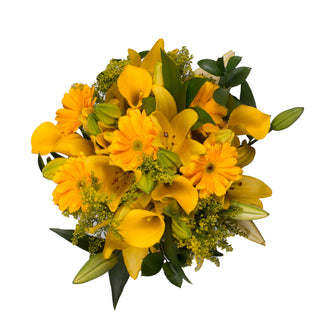 Golden Bloom Bouquet Yellow flowers - fresh-cut flowers by Bloomingmore - ideal for weddings and floral events