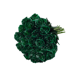 Green Confetti Painted Roses White roses - fresh-cut roses by Bloomingmore - ideal for weddings and floral events