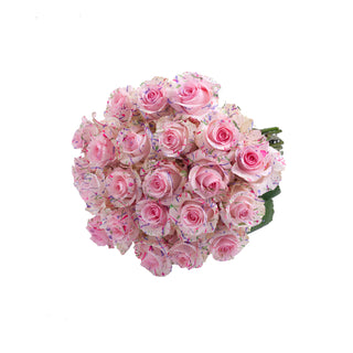 Mom Confetti Painted Roses Pink roses - fresh-cut roses by Bloomingmore - ideal for weddings and floral events