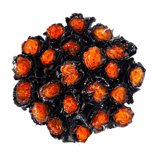 Mystery Confetti Painted Roses Orange roses - fresh-cut roses by Bloomingmore - ideal for weddings and floral events
