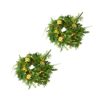 Orange Spice Wreath Orange flowers - fresh-cut flowers by Bloomingmore - perfect for gifting or decoration