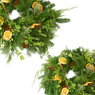 Orange Spice Wreath Orange flowers - fresh-cut flowers by Bloomingmore - perfect for gifting or decoration