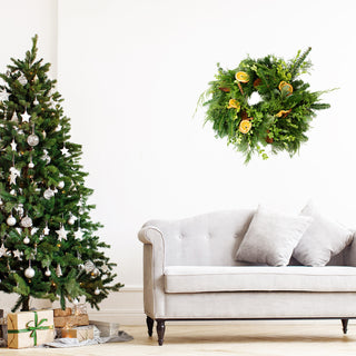 Orange Spice Wreath Orange flowers - fresh-cut flowers by Bloomingmore - perfect for gifting or decoration