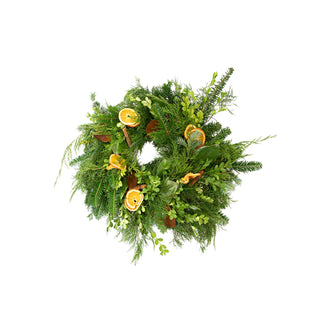 Orange Spice Wreath and Garland Combo Orange flowers - fresh-cut flowers by Bloomingmore - perfect for gifting or decoration
