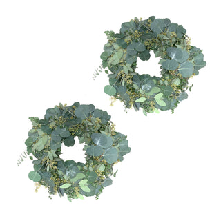 Silver Eucalyptus Wreath Green flowers - fresh-cut flowers by Bloomingmore - perfect for gifting or decoration