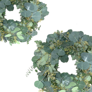 Silver Eucalyptus Wreath Green flowers - fresh-cut flowers by Bloomingmore - perfect for gifting or decoration