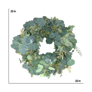 Silver Eucalyptus Wreath Green flowers - fresh-cut flowers by Bloomingmore - perfect for gifting or decoration