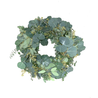 Silver Eucalyptus Wreath and Garland Combo Green flowers - fresh-cut flowers by Bloomingmore - perfect for gifting or decoration