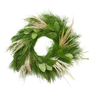 Sleigh Ride Wreath Green flowers - fresh-cut flowers by Bloomingmore - perfect for gifting or decoration