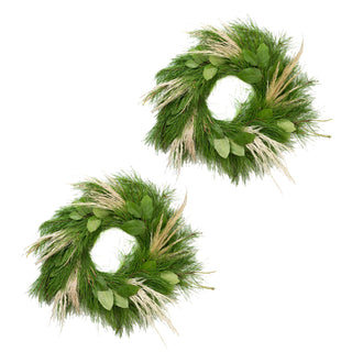 Sleigh Ride Wreath Green flowers - fresh-cut flowers by Bloomingmore - perfect for gifting or decoration