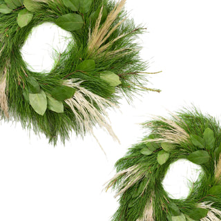 Sleigh Ride Wreath Green flowers - fresh-cut flowers by Bloomingmore - perfect for gifting or decoration