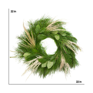 Sleigh Ride Wreath Green flowers - fresh-cut flowers by Bloomingmore - perfect for gifting or decoration